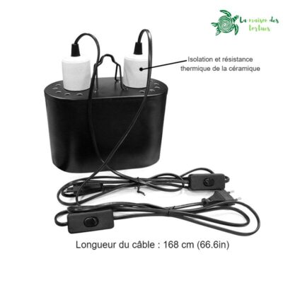 Support de lampe pour terrarium