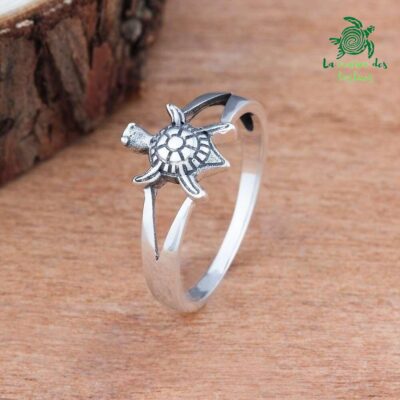 Bague argent tortue