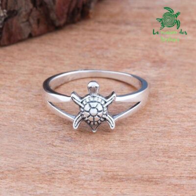 Bague argent tortue